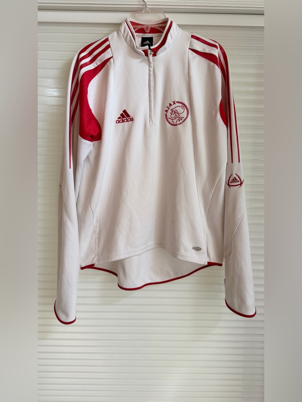 Vintage Ajax Amsterdam Adidas 2004/2005 1/4 Zip Drill Top Size Large